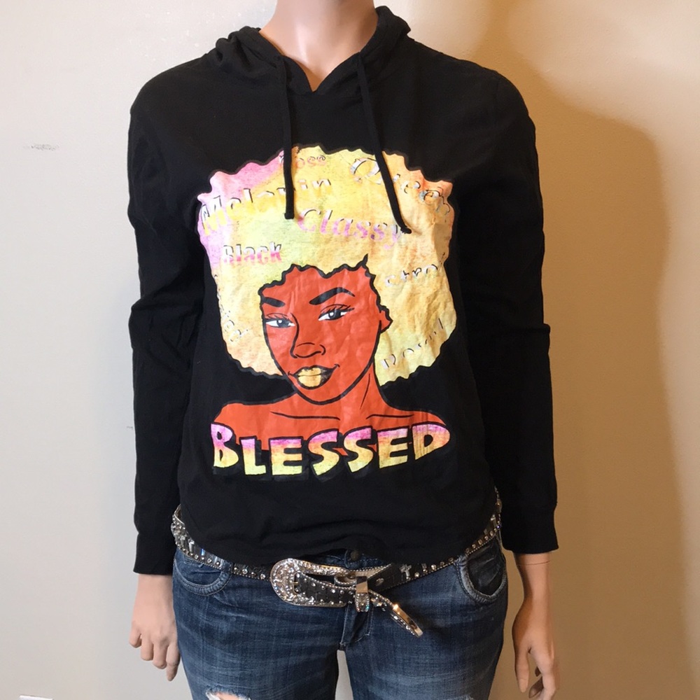 On Fire Blessed African Women Sweatshirt 2X